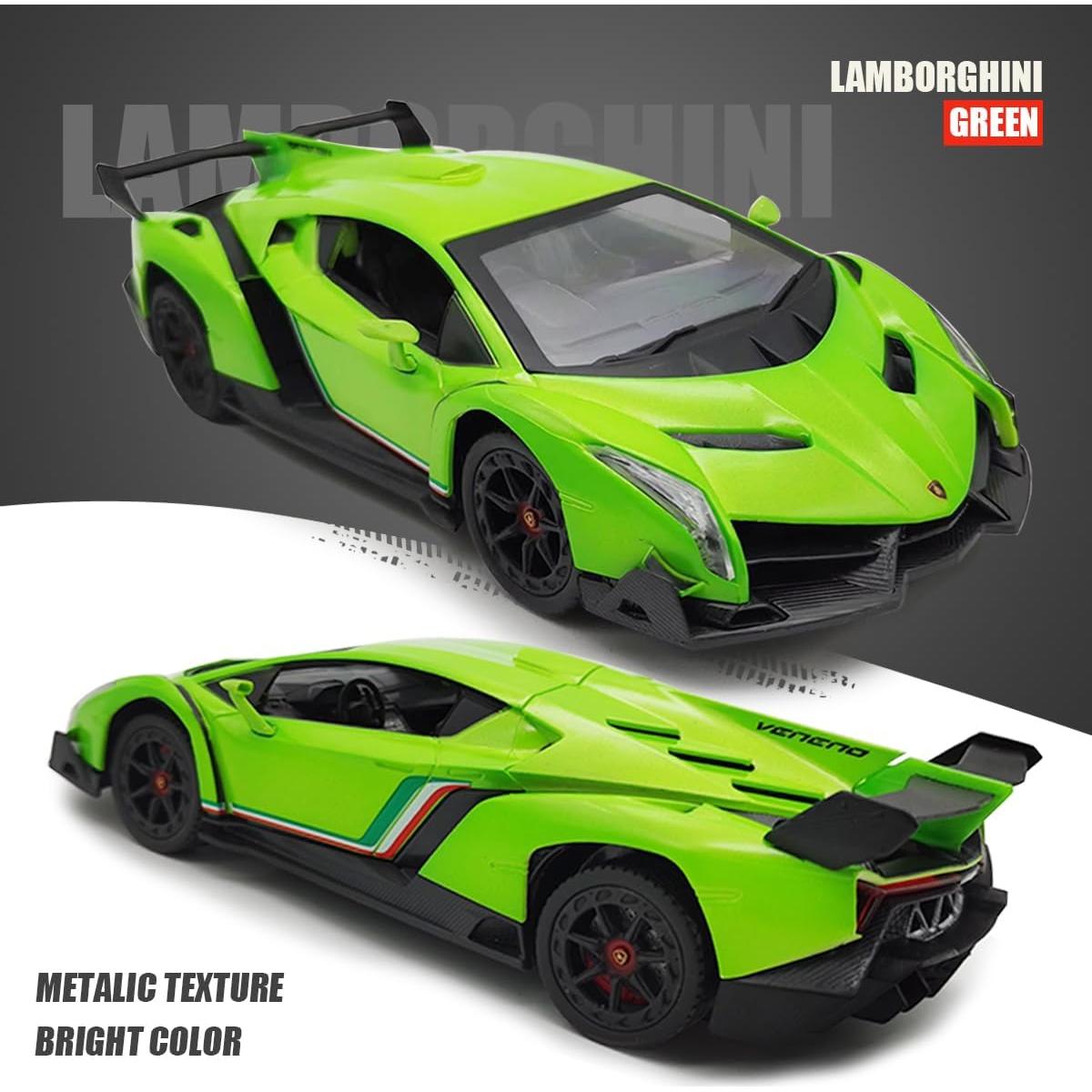 Coche RC Lamborghini QUN FENG 1:24 Verde con Luz