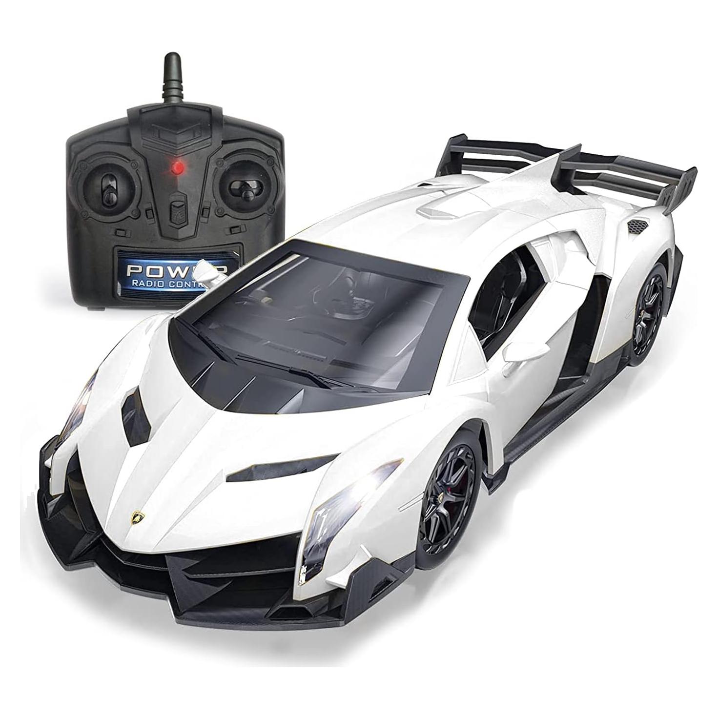 Coche RC QUN FENG Lamborghini Veneno 1:24 Blanco