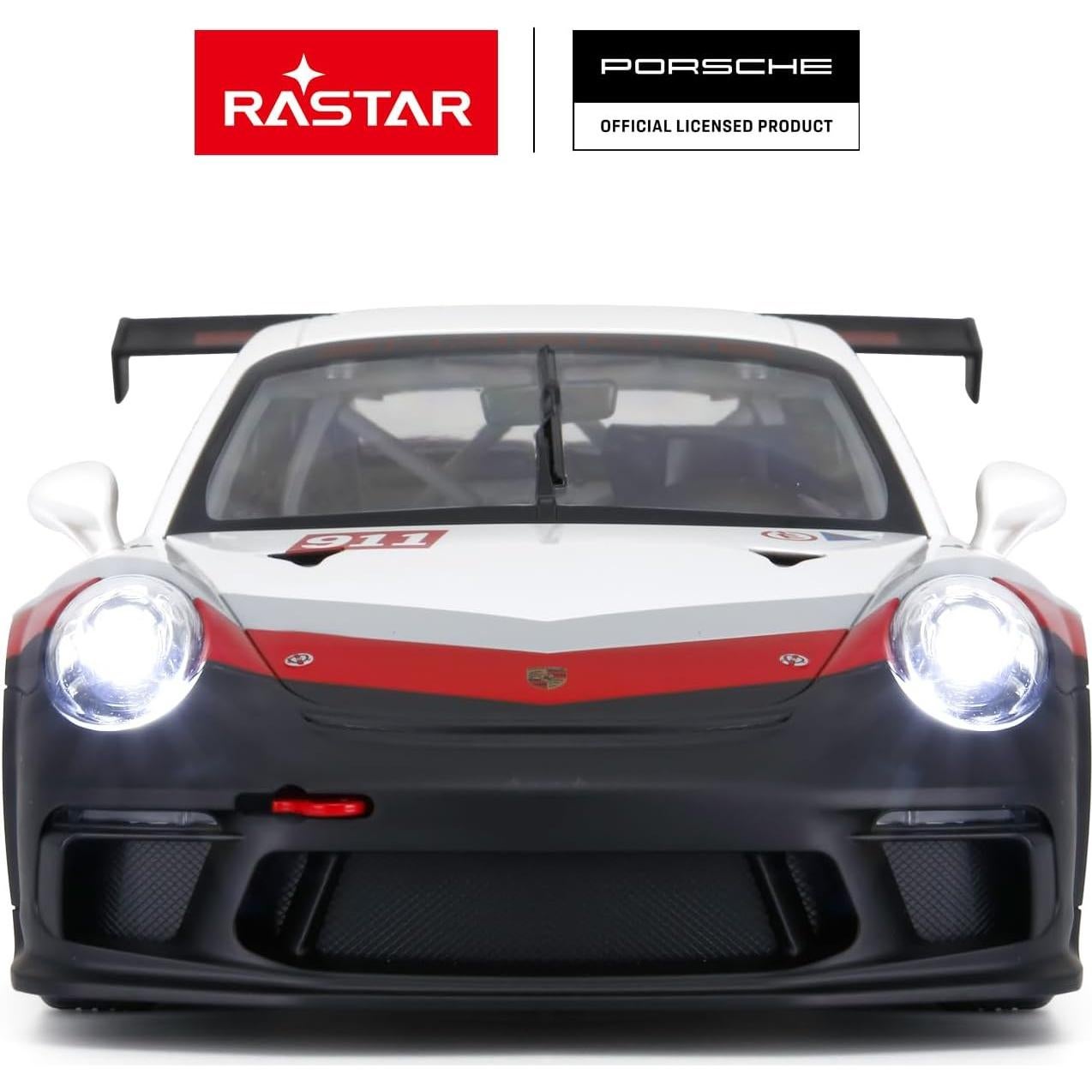 Coche RC Rastar 1:14 Porsche 911 GT3 Cup Blanco