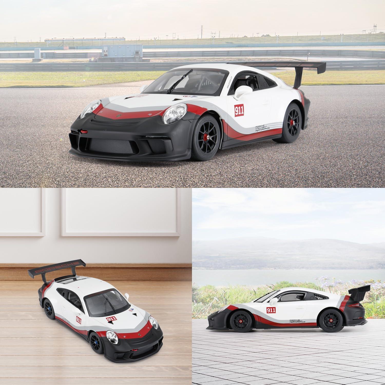 Coche RC Rastar 1:14 Porsche 911 GT3 Cup Blanco