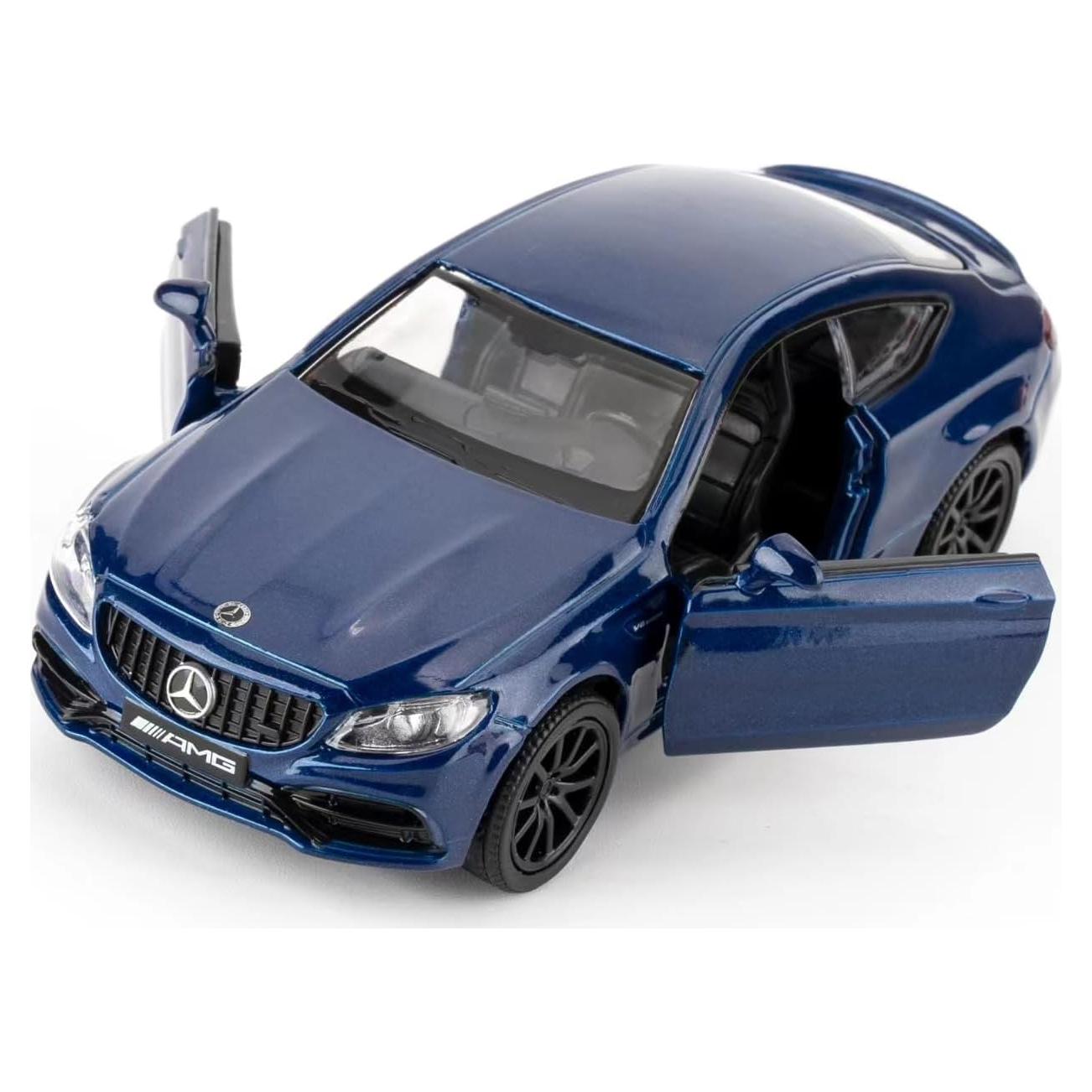 Coche de Juguete Benz C63 S AMG 1:36 Azul RMZ City