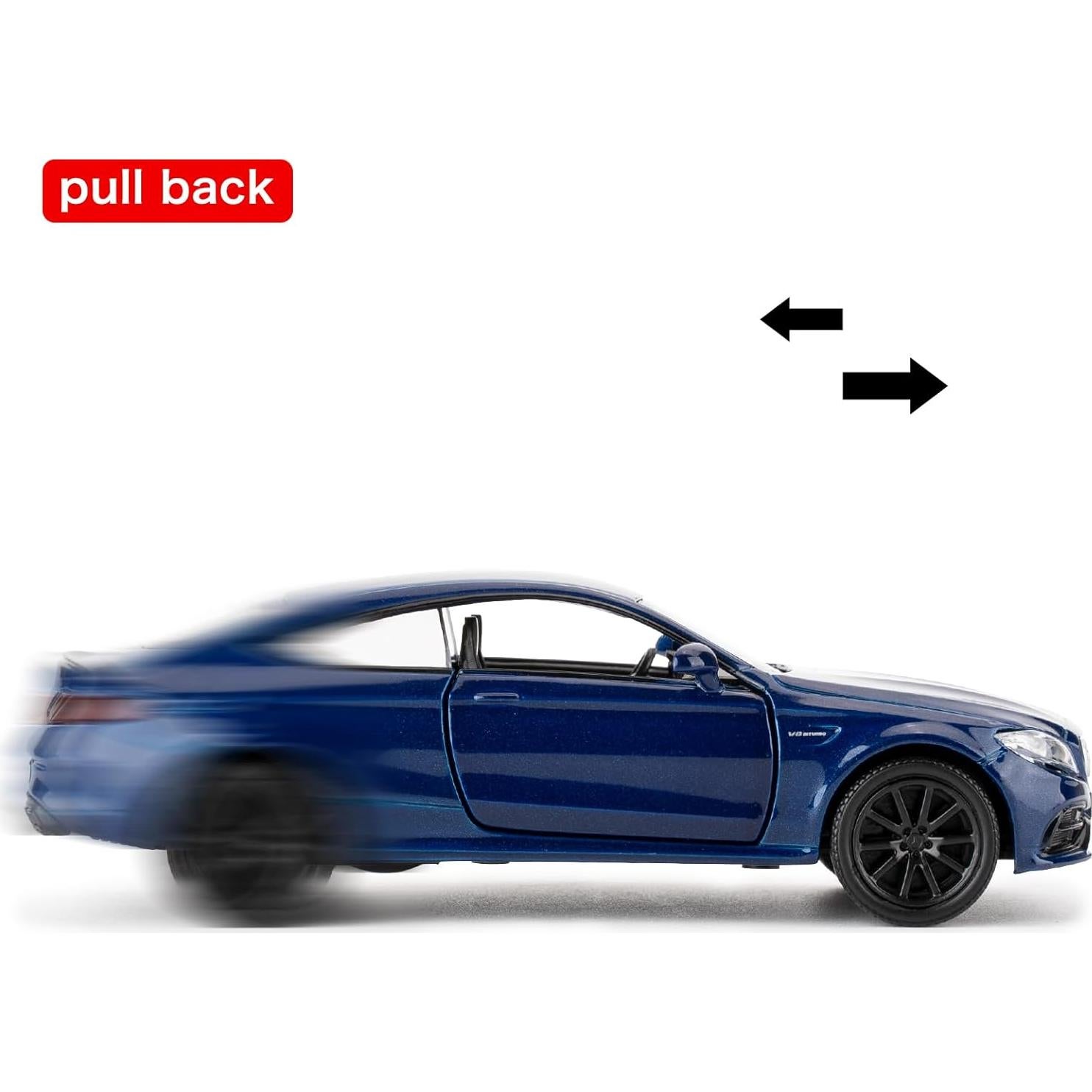 Coche de Juguete Benz C63 S AMG 1:36 Azul RMZ City