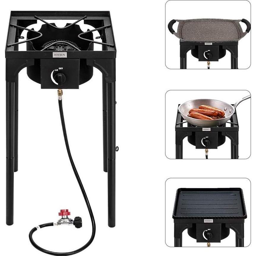 Cocina de Gas Propano Portátil Bonnlo 100,000 BTU Hierro Fundido