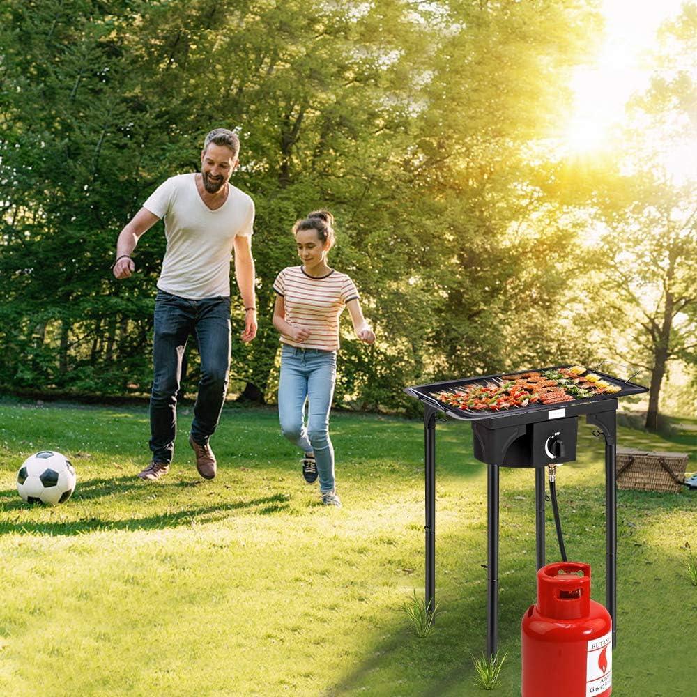 Cocina de Gas Propano Portátil Bonnlo 100,000 BTU Hierro Fundido