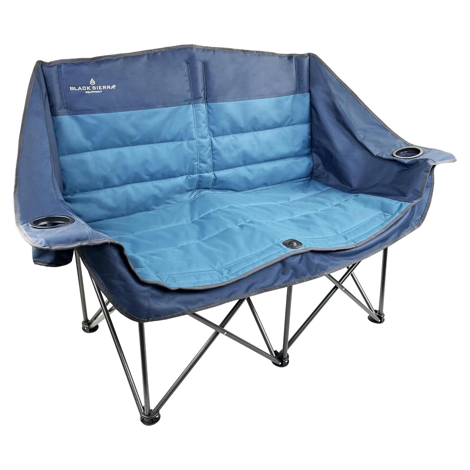 Sofá de Camping Plegable Doble Black Sierra 227 kg Acolchado