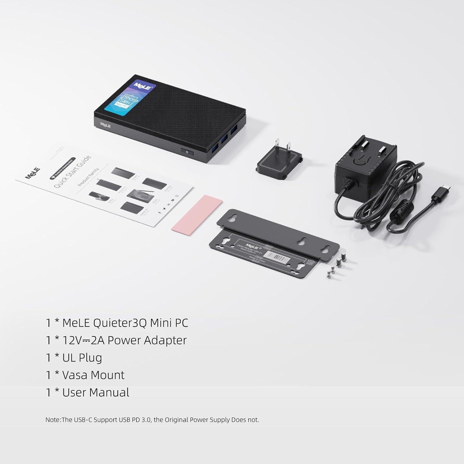 MeLE PC Mini Quieter3Q N5105 8GB 256GB Sin Ventilador