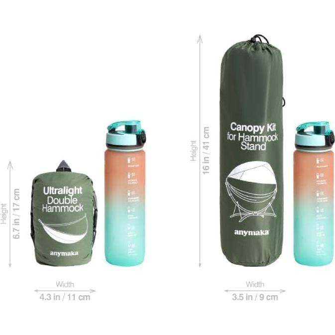 Soporte de Hamaca Portátil Anymaka Ajustable 267 cm 550 LBS