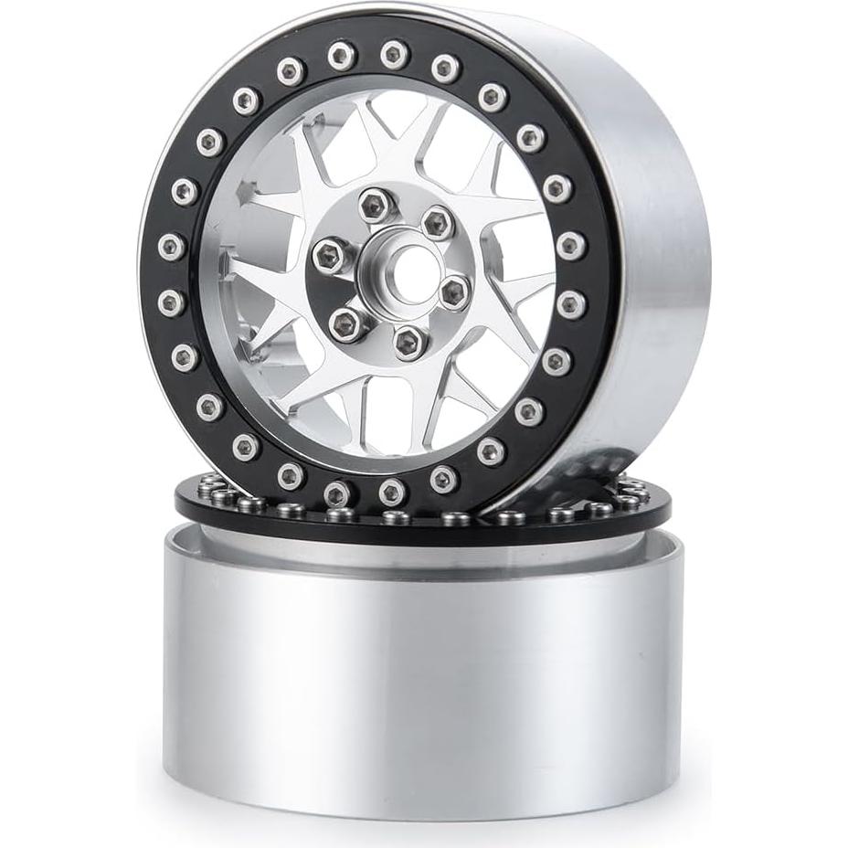 MOHERO Ruedas Beadlock 2.2" (5.08 cm) para Coche RC 1/10