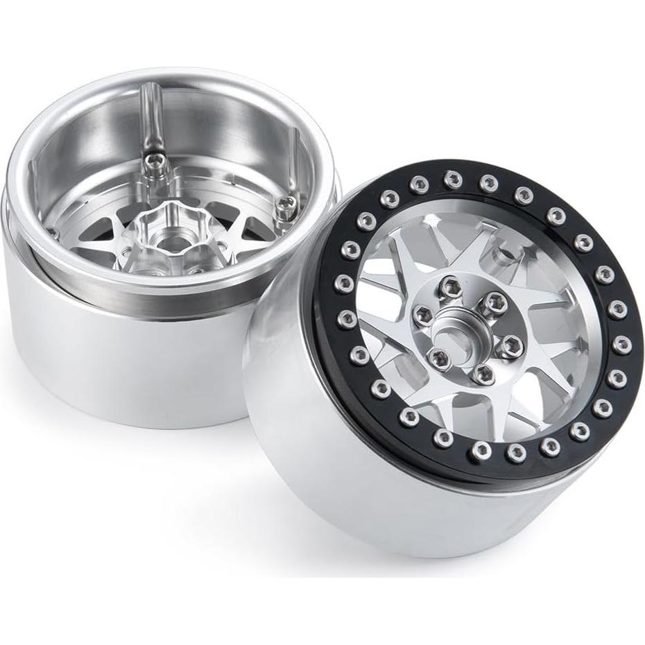 MOHERO Ruedas Beadlock 2.2" (5.08 cm) para Coche RC 1/10