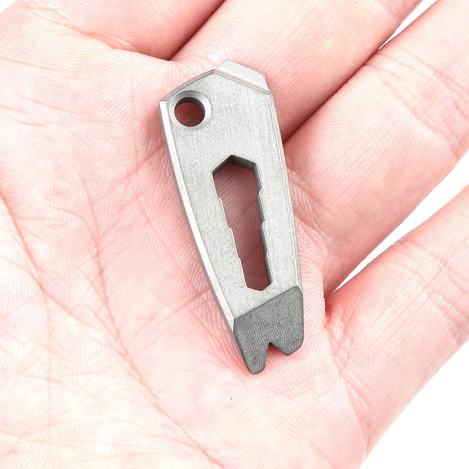 Herramienta de bolsillo Fanycs de titanio multifuncional EDC