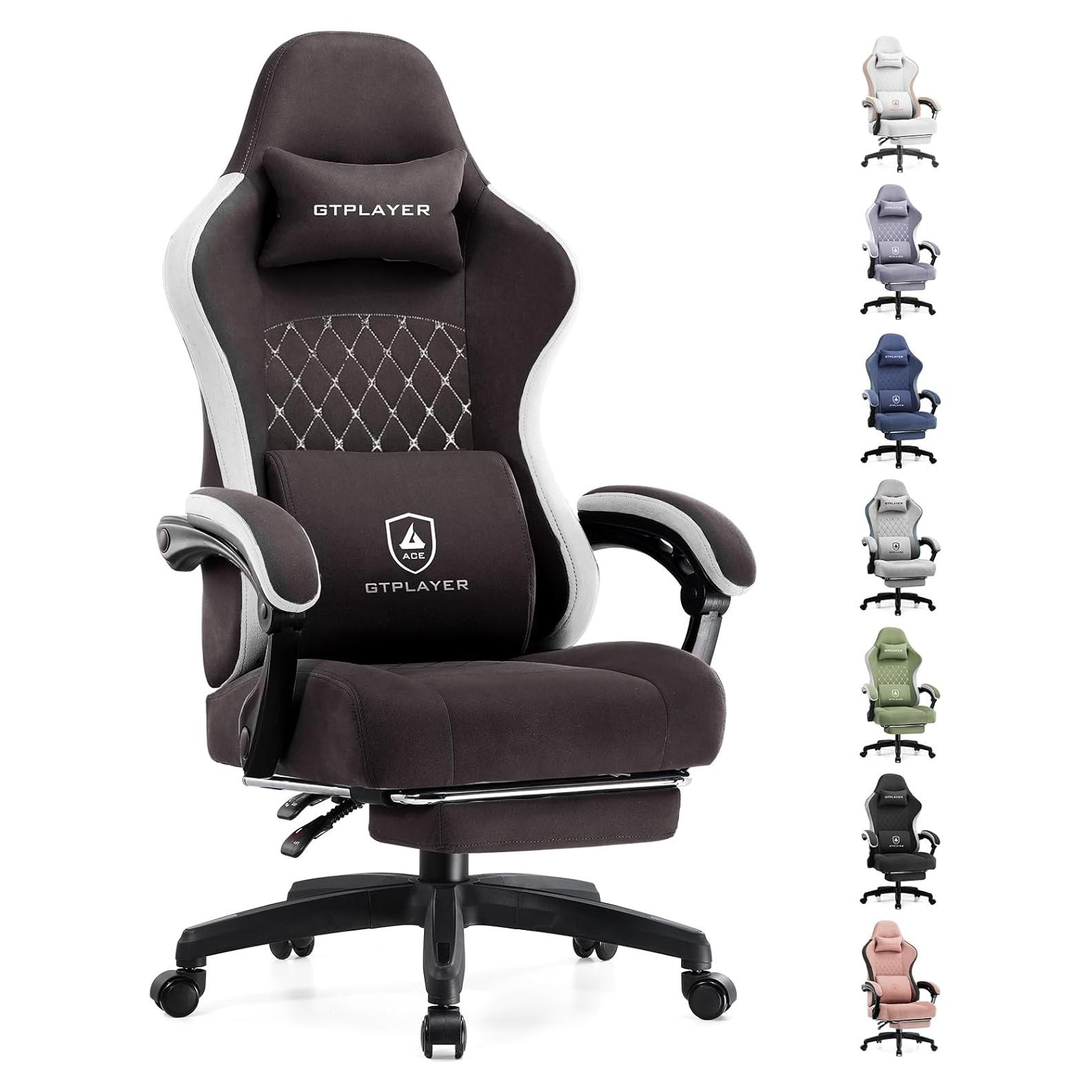 Silla de Juego GTPLAYER LR002 Marrón Oscuro Ergonómica