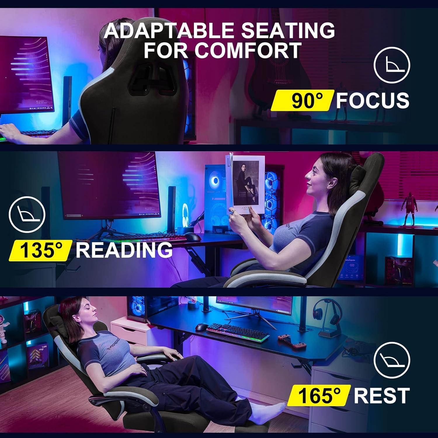 Silla de Juego GTPLAYER LR002 Marrón Oscuro Ergonómica