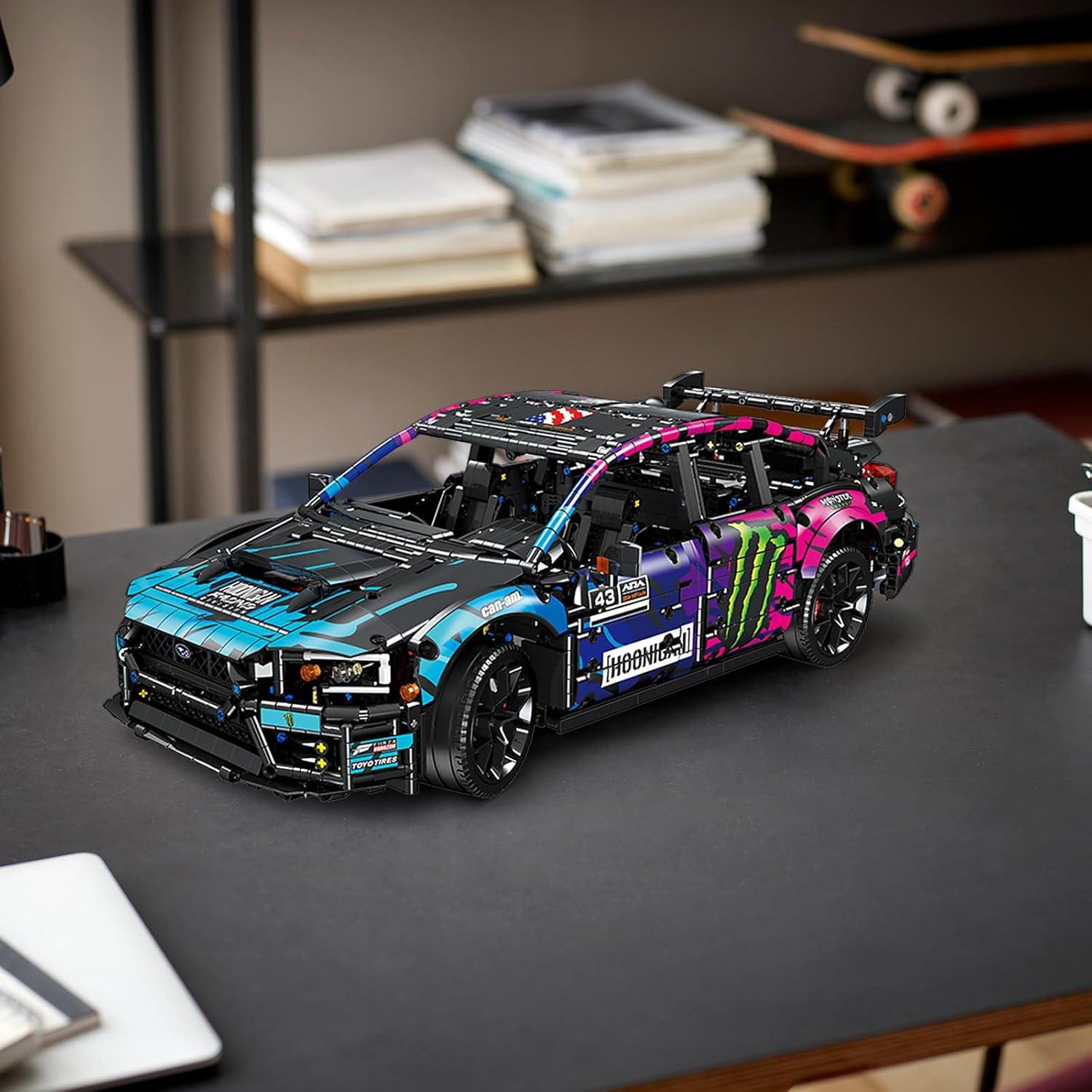 ZYLEGEN Kit de Construcción Coche Deportivo 54 cm Azul