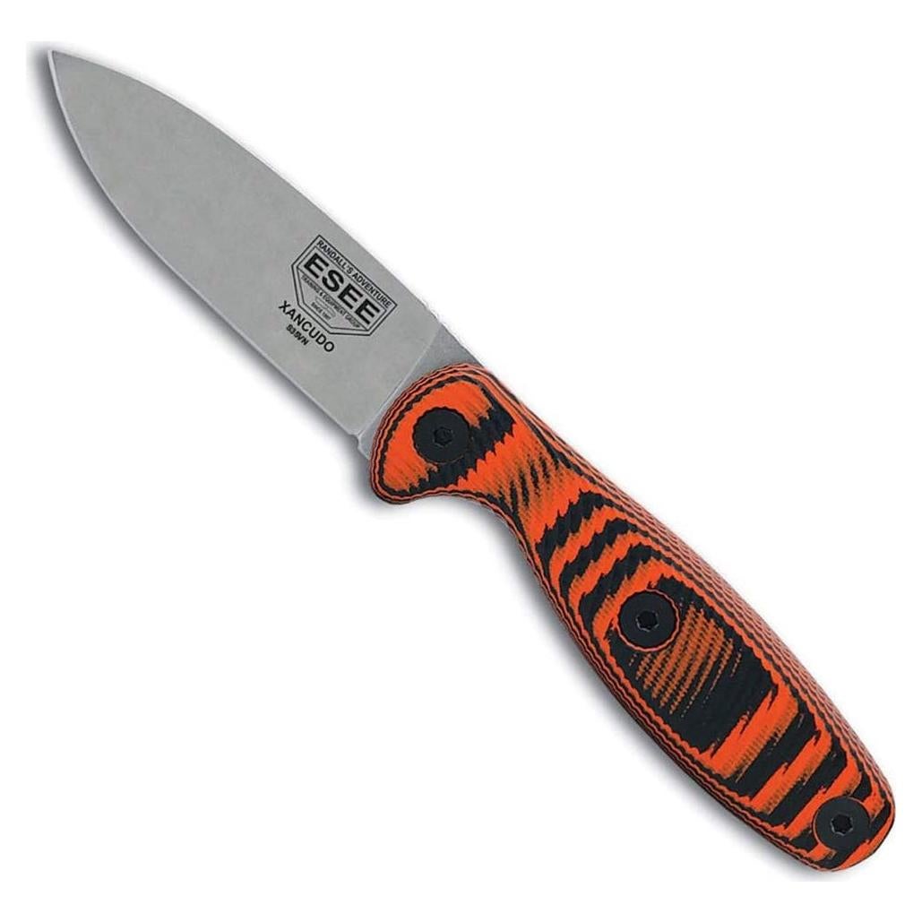 Cuchillo Fijo ESEE Xancudo S35VN Naranja/Negro 18.1 cm