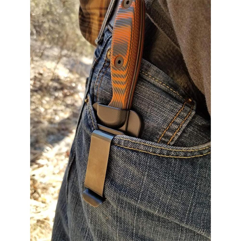 Cuchillo Fijo ESEE Xancudo S35VN Naranja/Negro 18.1 cm