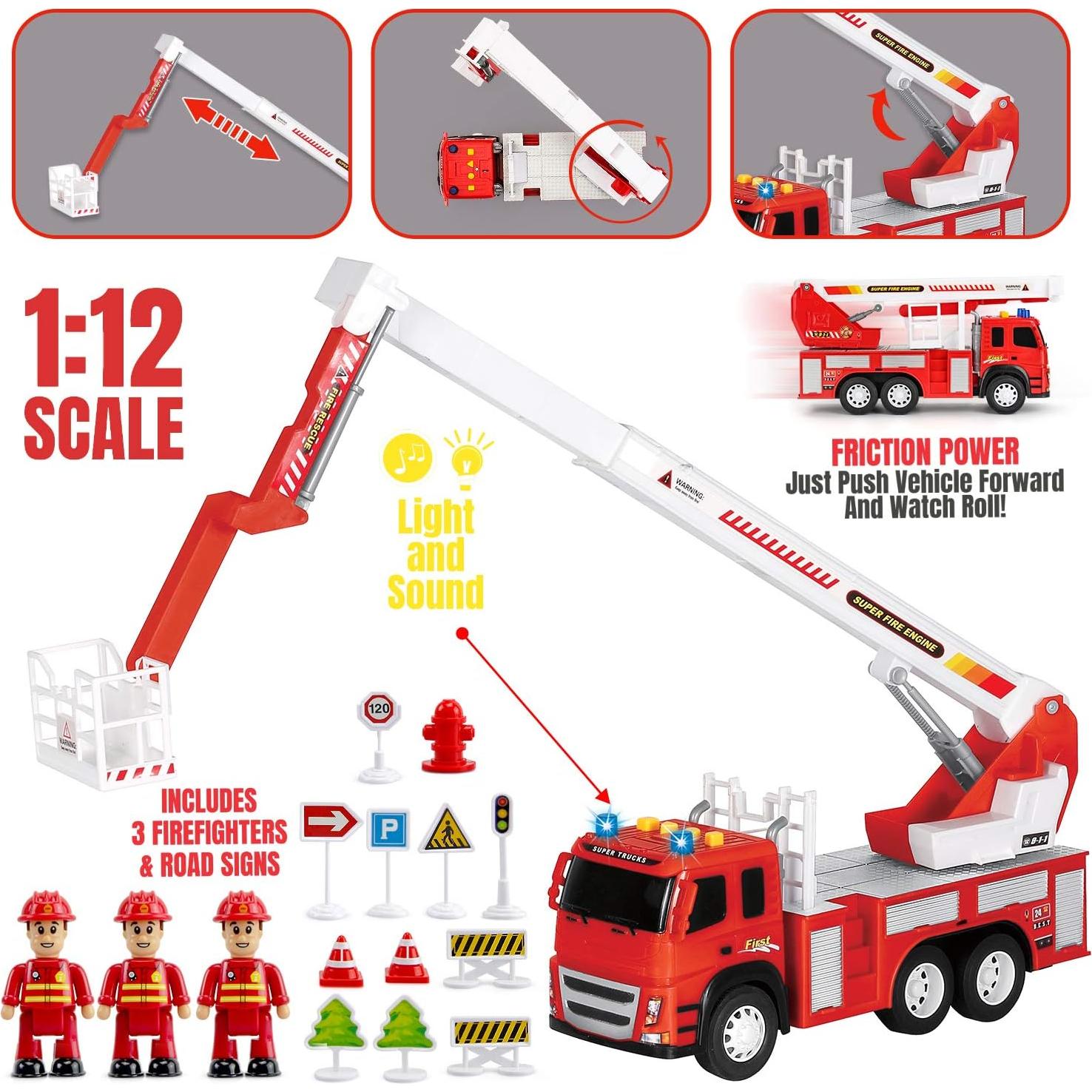 Camión de Bomberos MOBIUS 1:12 con Luces y Sonidos