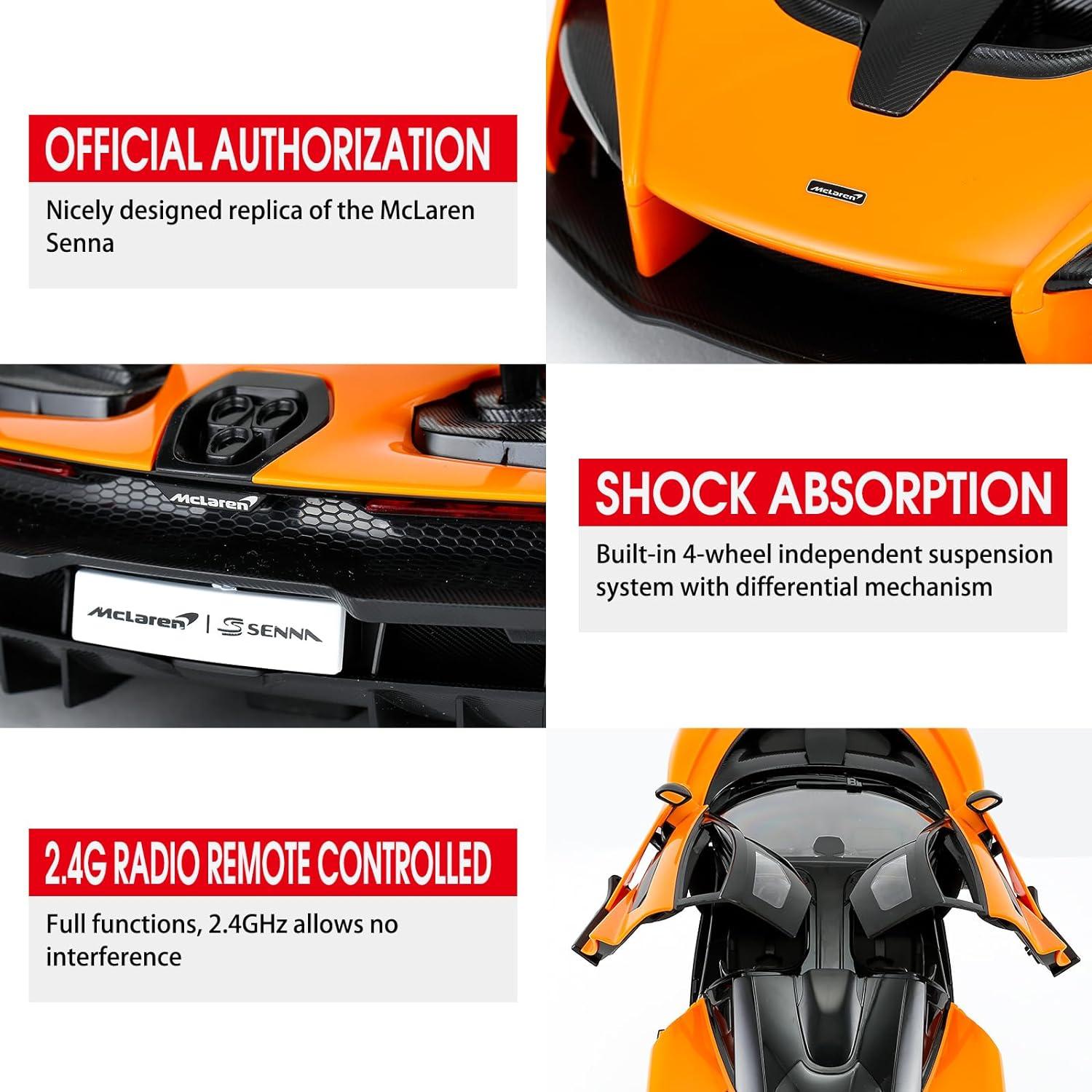 Coche RC Rastar 1/14 McLaren Senna con Luces LED