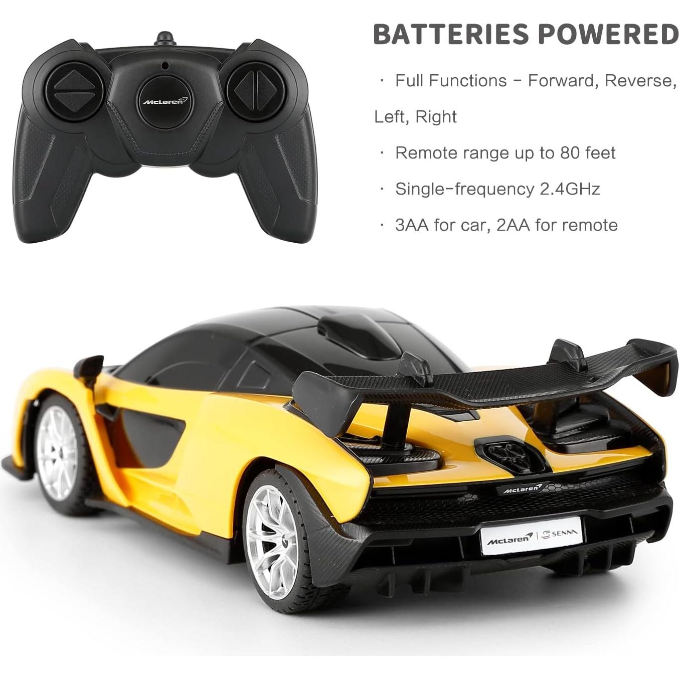 Coche RC McLaren Senna 1:24 Rastar Control Remoto Niños