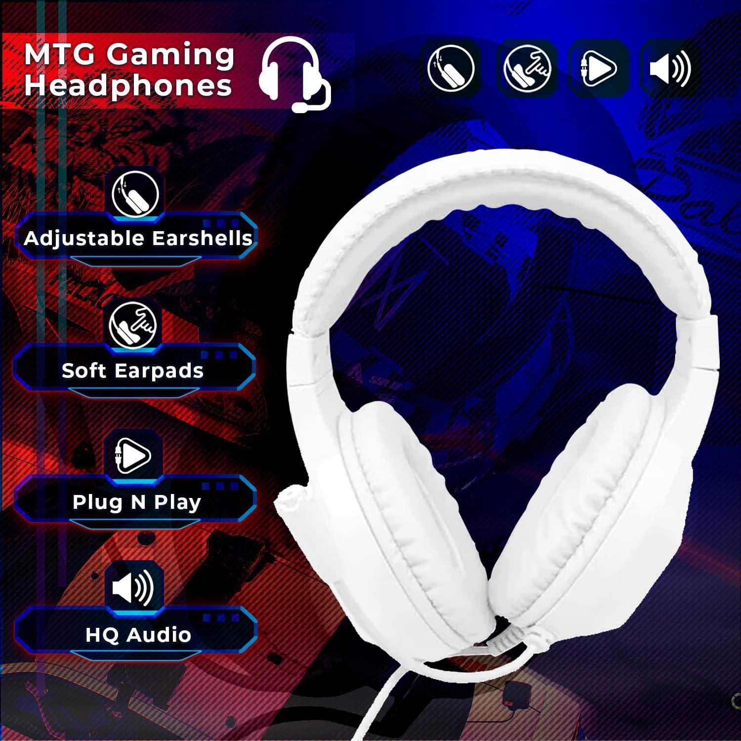 Kit de Juegos MTG 4 en 1: Teclado, Ratón, Auriculares y Alfombrilla RGB