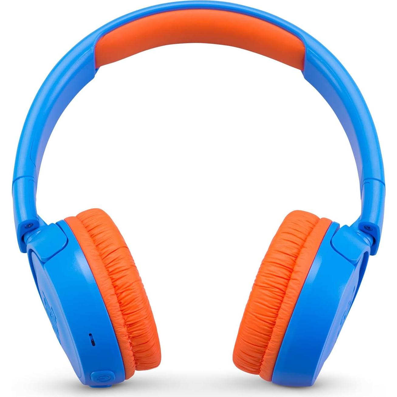 JBL JR 300BT Kids On Ear Wireless Headphone Bundle with gSport Case (Blue)