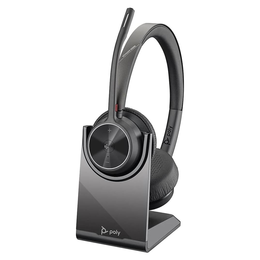 Auricular Inalámbrico Poly Voyager 4320 UC con Base de Carga