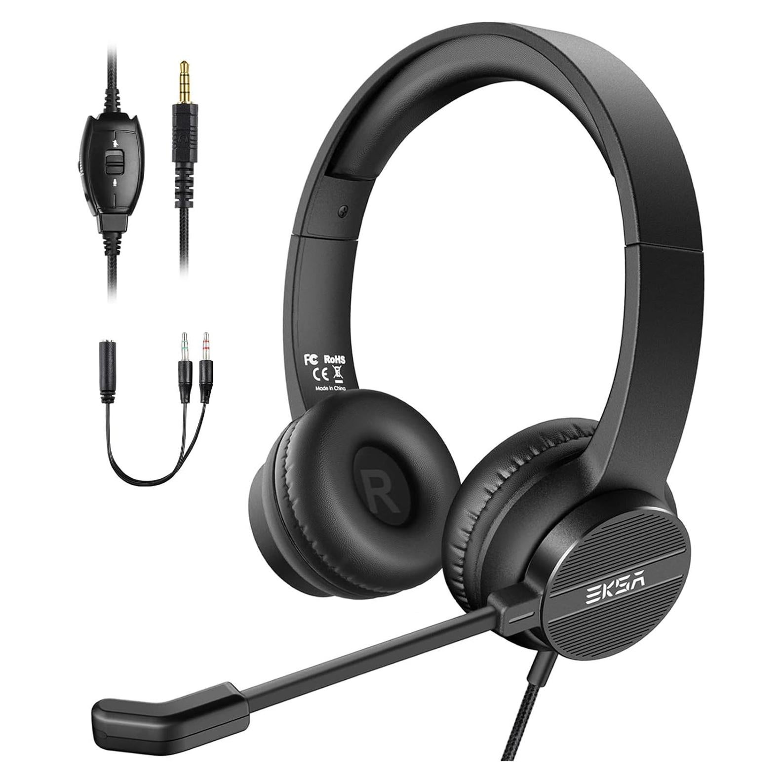 Auriculares con micrófono EKSA H12 3.5mm con cancelación de ruido