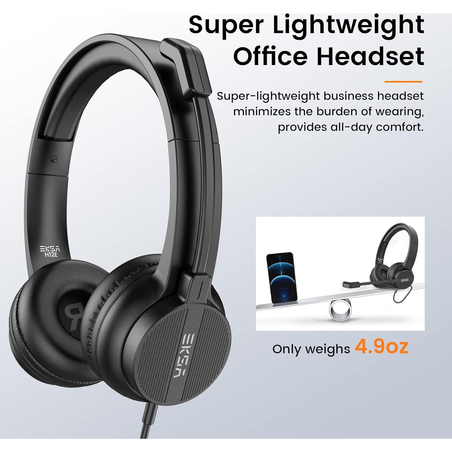 Auriculares con micrófono EKSA H12 3.5mm con cancelación de ruido