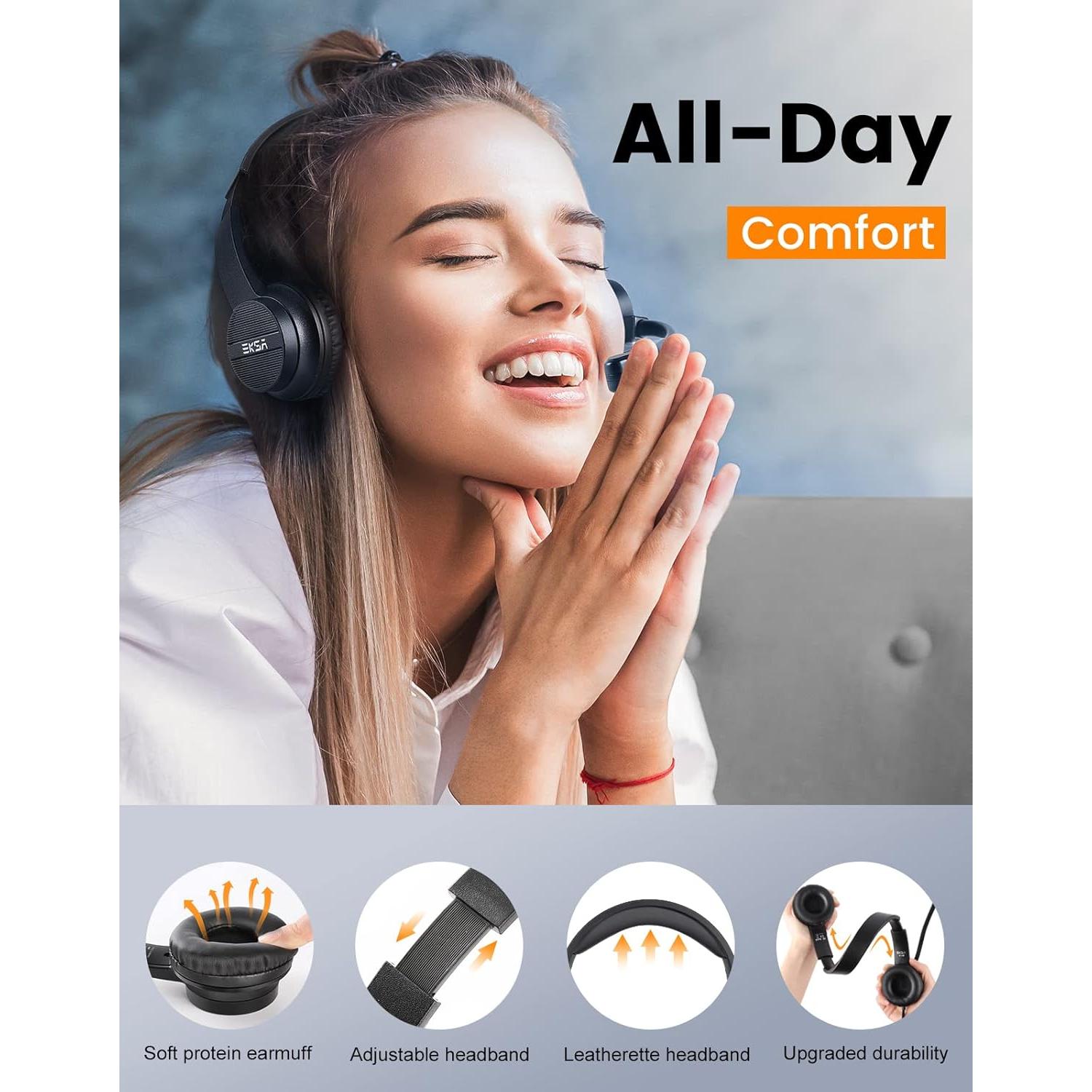 Auriculares con micrófono EKSA H12 3.5mm con cancelación de ruido