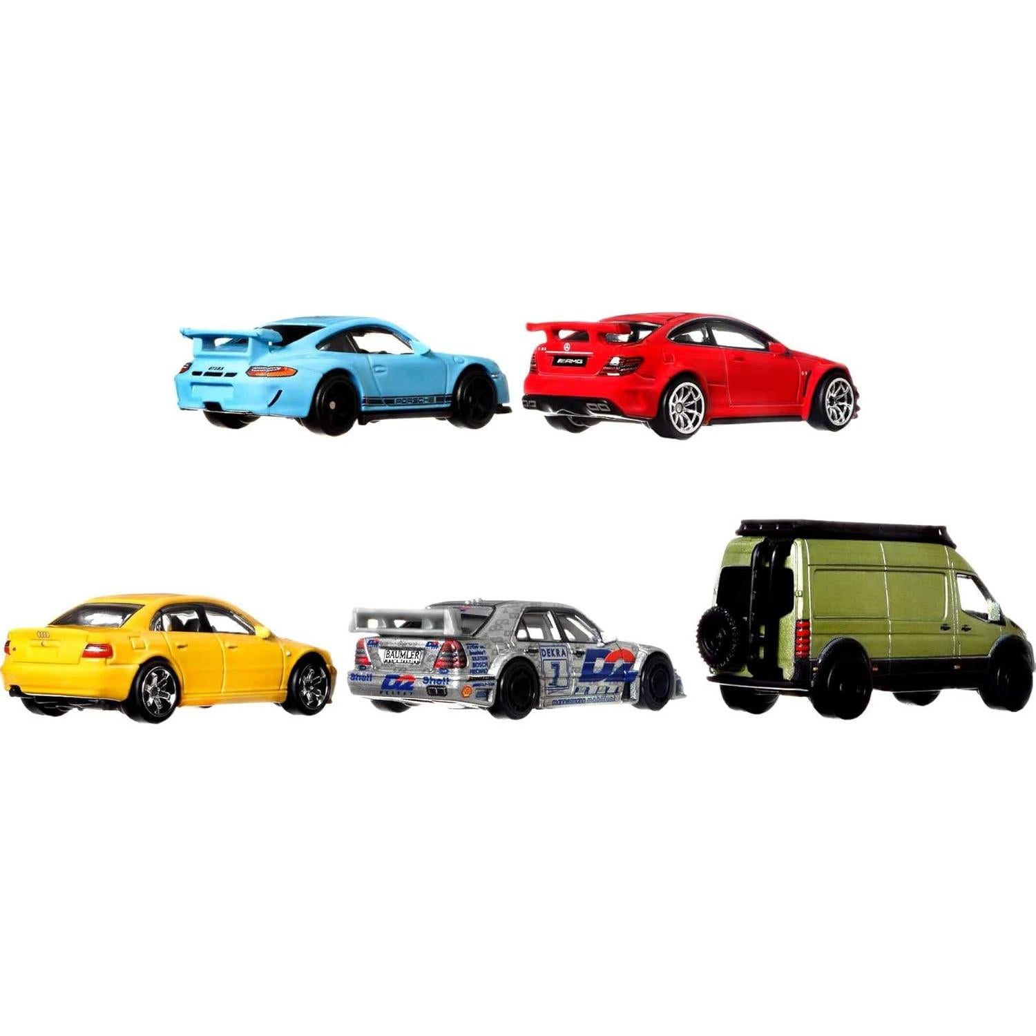 Set Hot Wheels Deutschland 5 Vehículos Escala 1:64 Premium