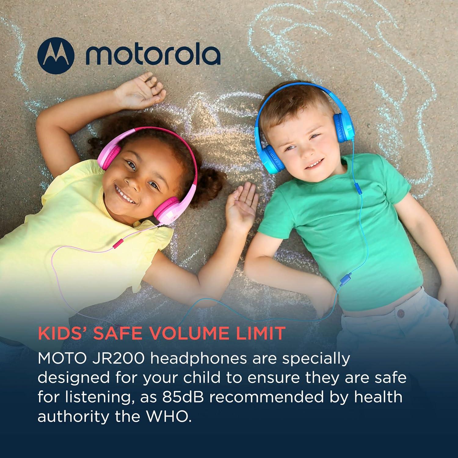 Auriculares Motorola Moto JR200 para Niños con Micrófono - Azul