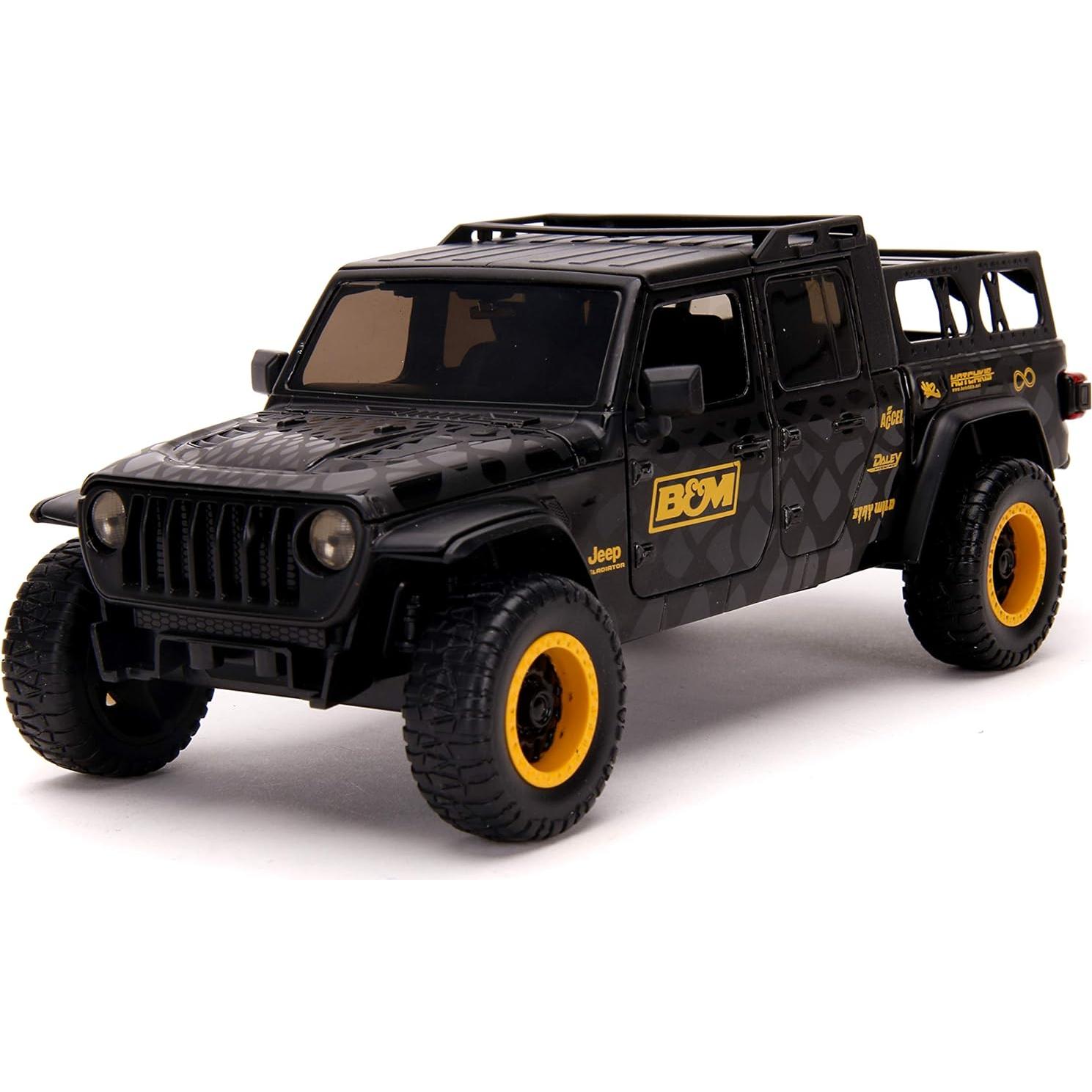 Juguete Jada Toys Jeep Gladiator 1:24 Negro con Rack