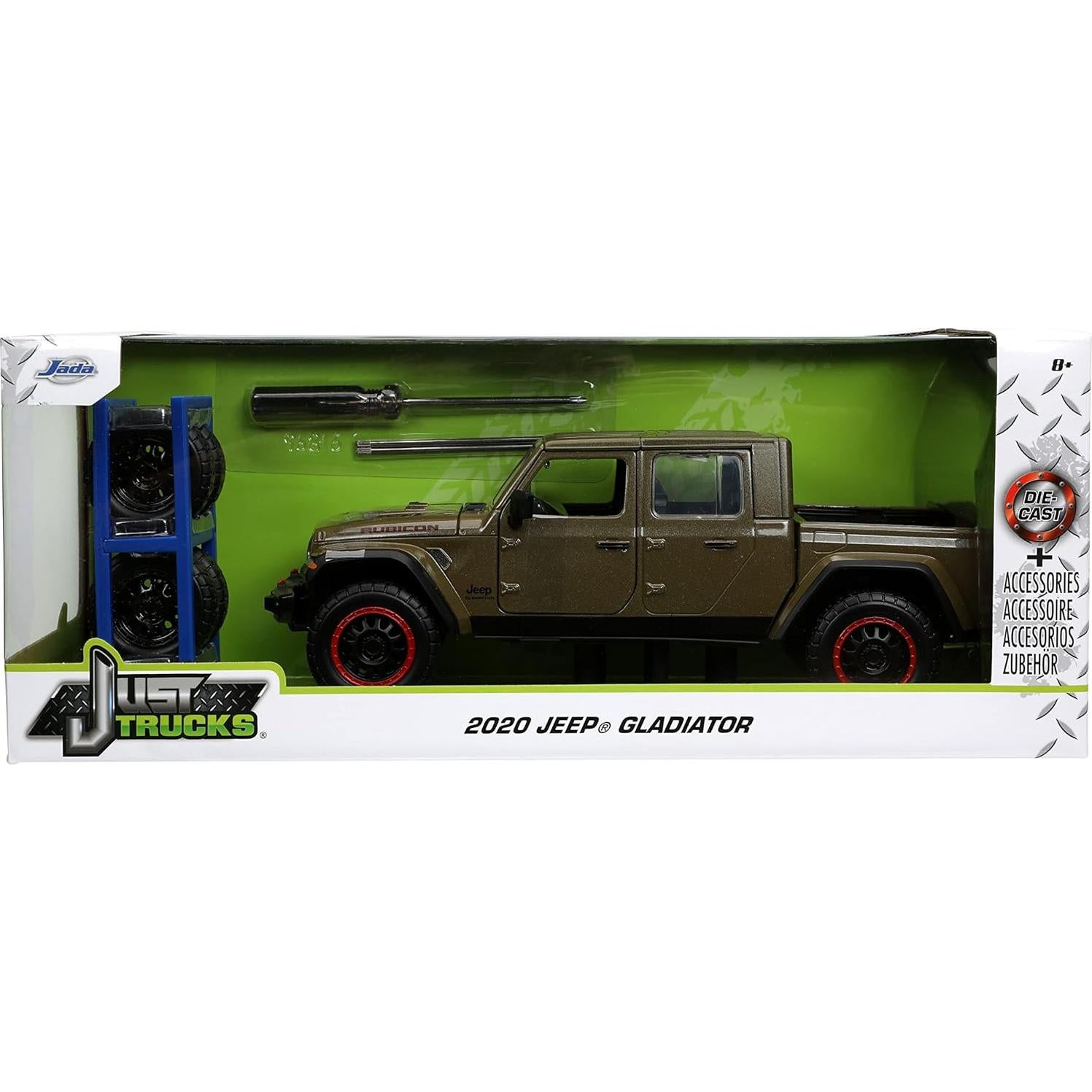Coche Die-cast Just Trucks Jeep Gladiator 2020 Marrón