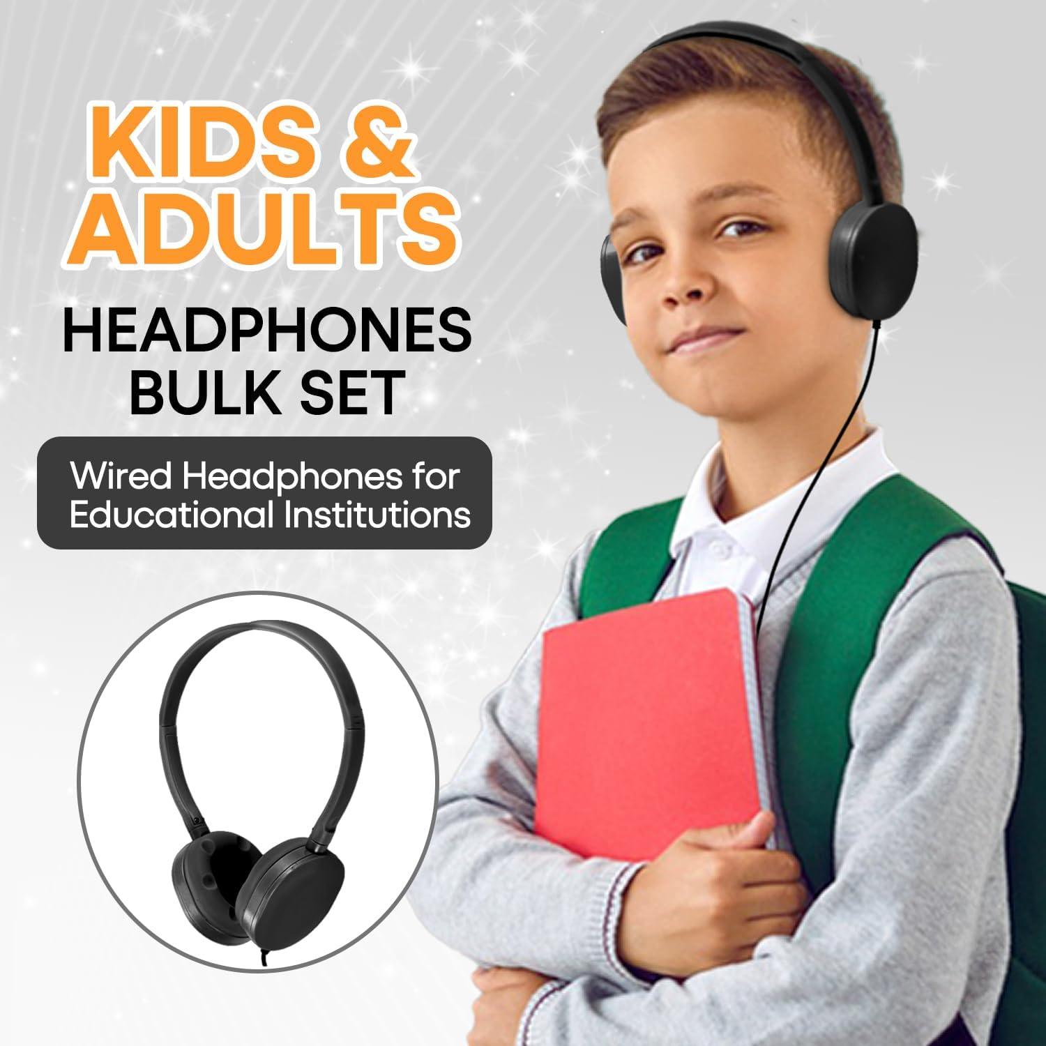 Auriculares Wensdo HY104 para Niños y Adultos - Paquete de 10
