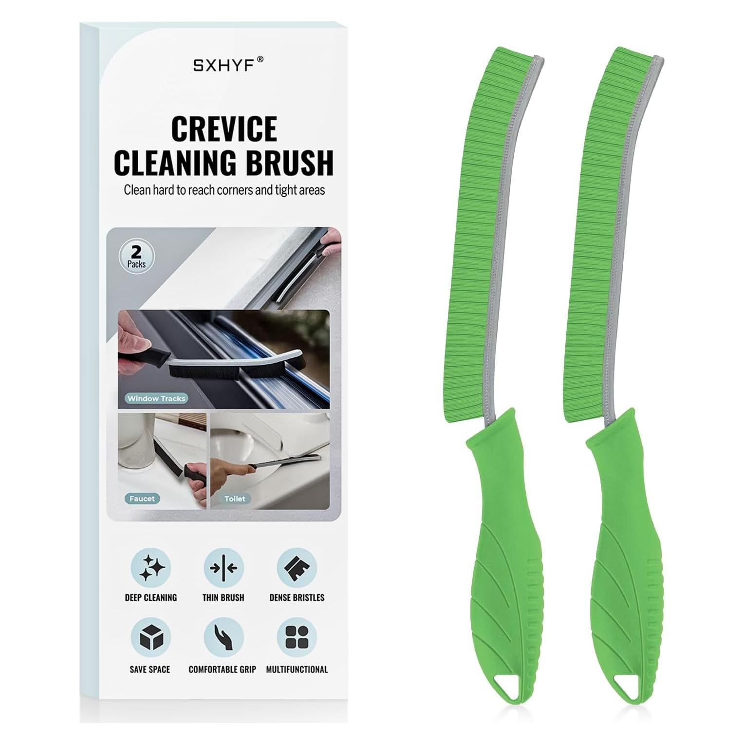 Cepillo de limpieza SXhyf - Ranuras, cerdas duras, 2 piezas