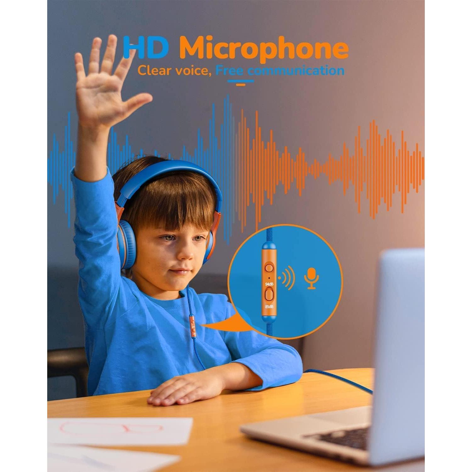 Auriculares para Niños Awatrue AT2 con Micrófono 85dB