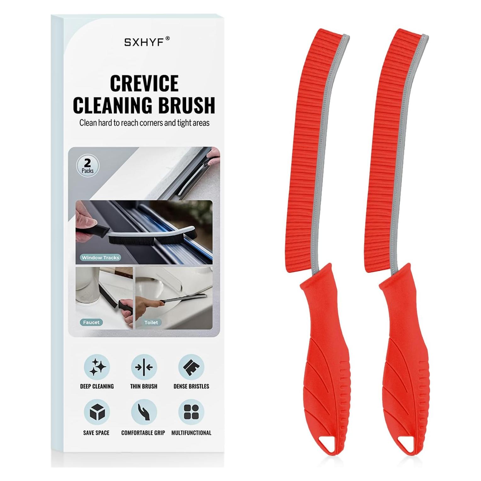 Cepillo de limpieza SXhyf - Ranuras, cerdas duras, 2 piezas