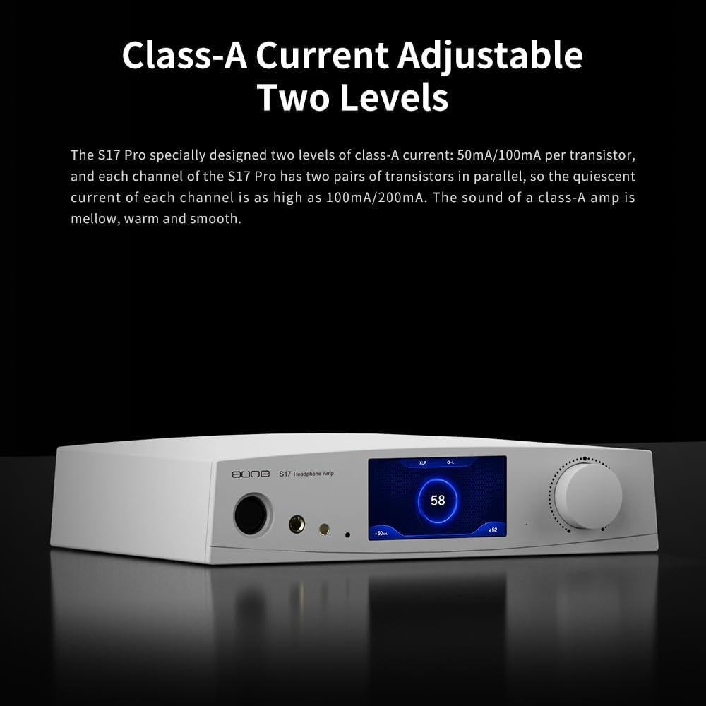 Amplificador de Auriculares Aune S17 Pro Clase A Plata 7.5W