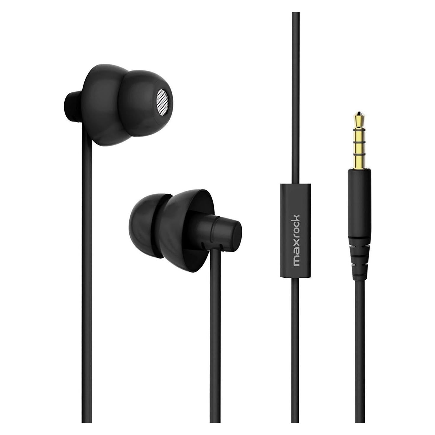 Auriculares Intrauditivos MAXROCK de Silicona Suave con Micrófono 3.5mm