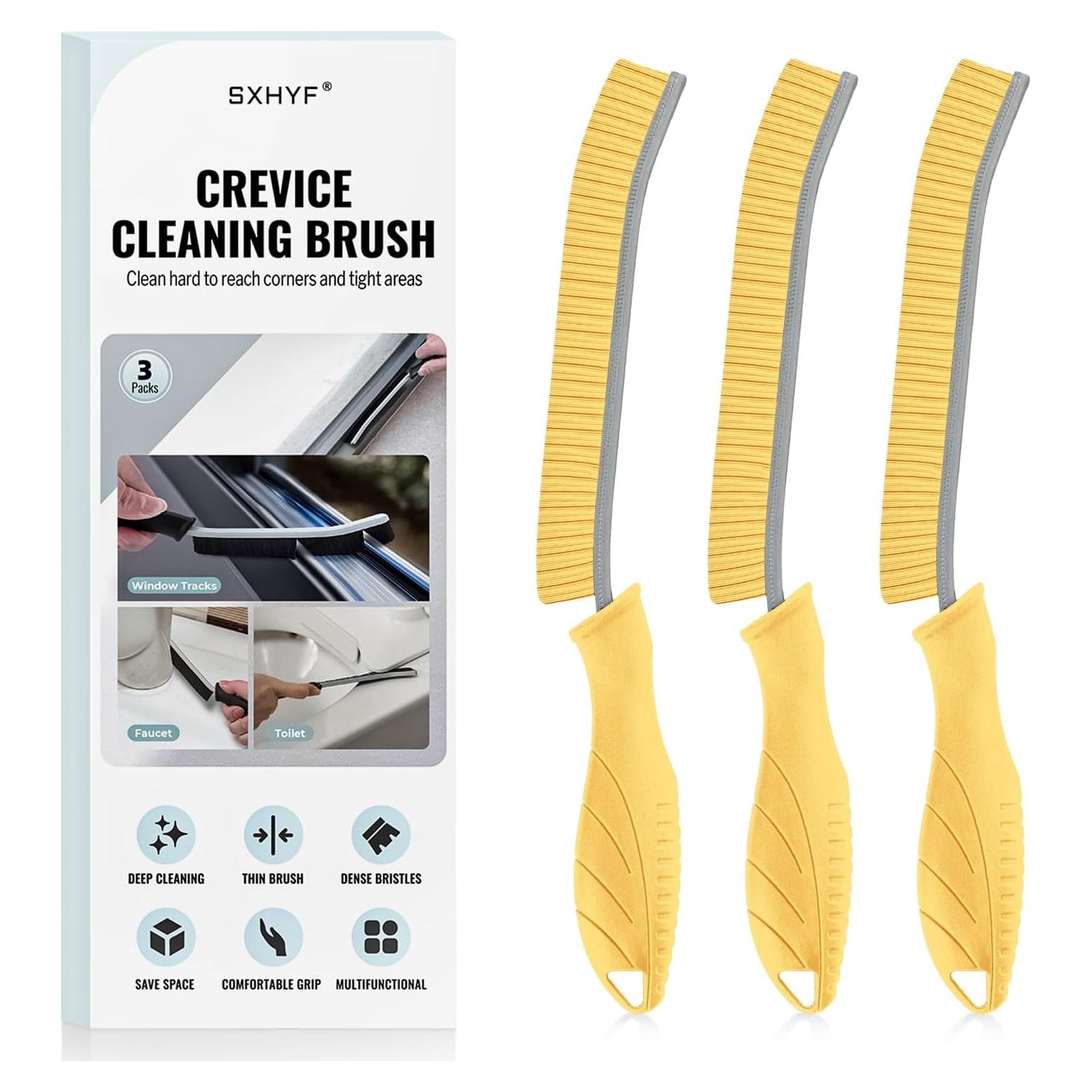 Cepillo de limpieza SXhyf - 3 cepillos ranuras cerdas duras