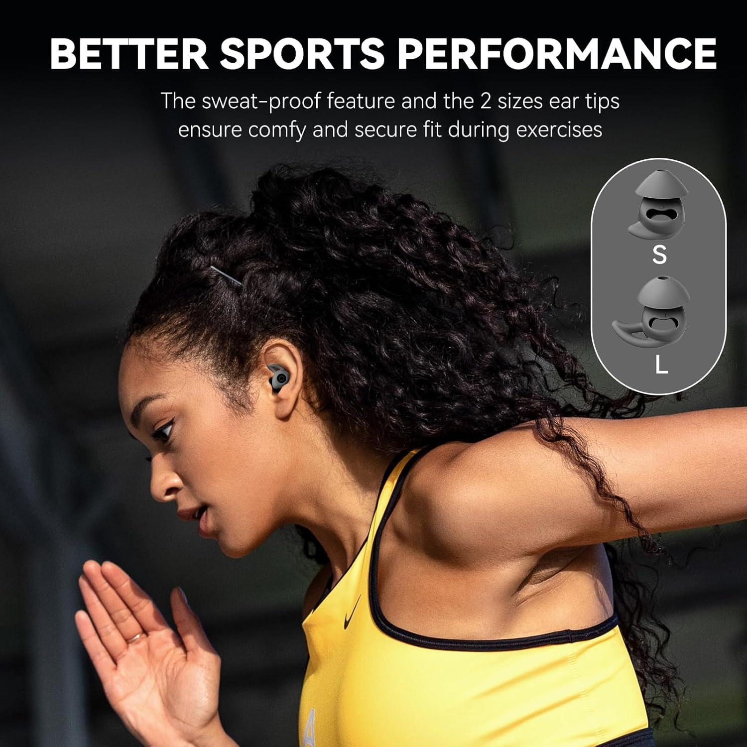 Auriculares para Dormir Sleepals Micro Negro - Reducción de Ruido