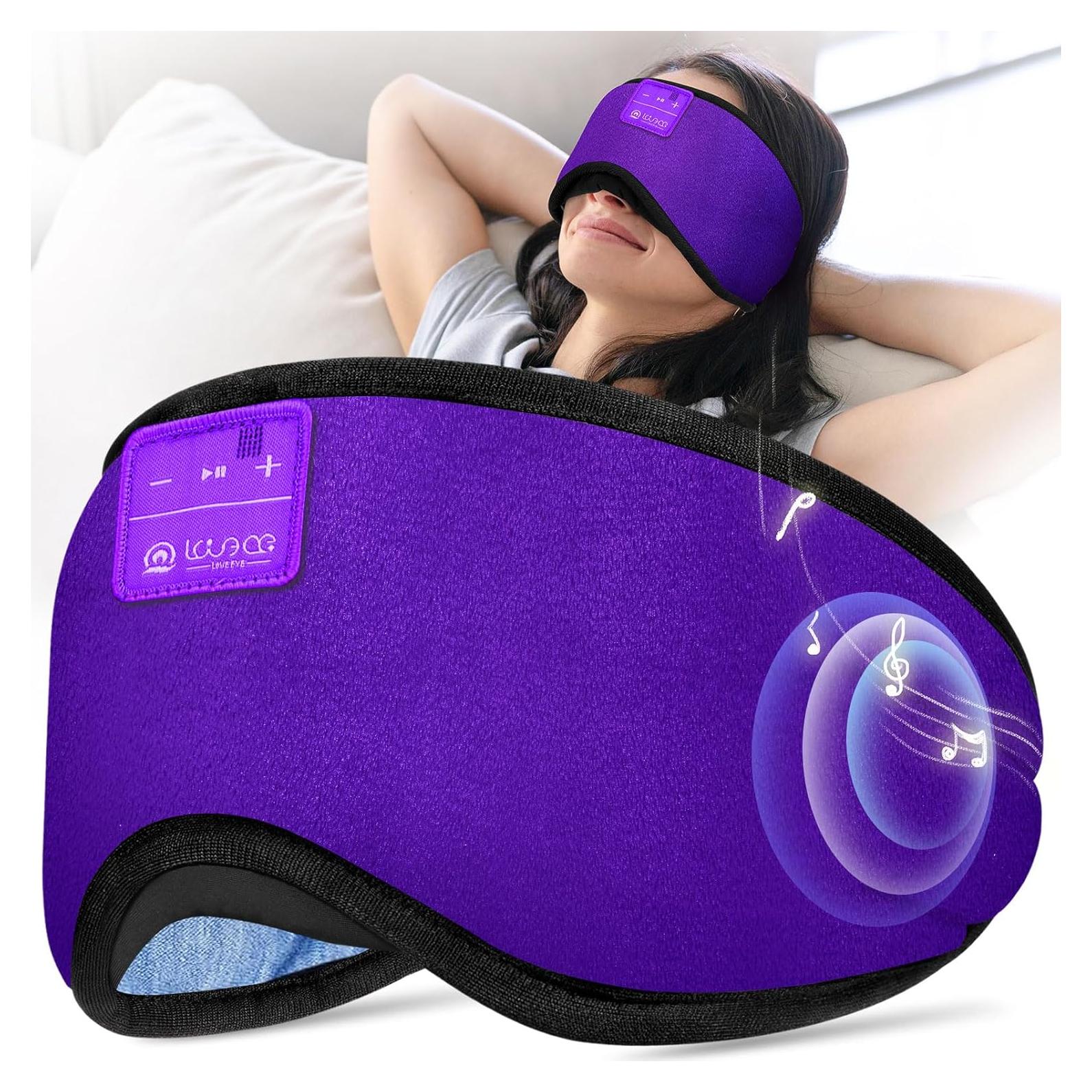 MÁS CARA Máscara de Sueño Bluetooth 5.4 con Altavoces HD