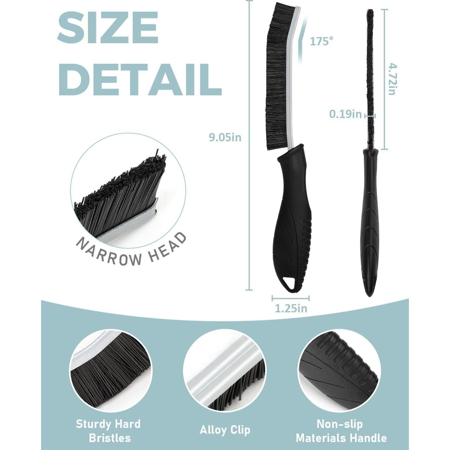 Cepillo de limpieza SXhyf - 5 piezas para rincones y baño