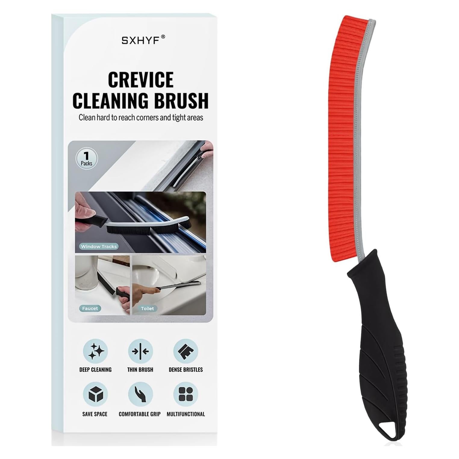 Cepillo de limpieza SXhyf - Ranuras, cerdas duras, 22.86 cm