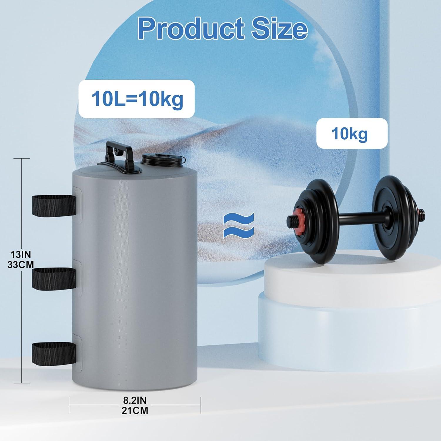 Bolsa de Pesas para Canopy Stdserendi 10L Gris - Resistente al Agua