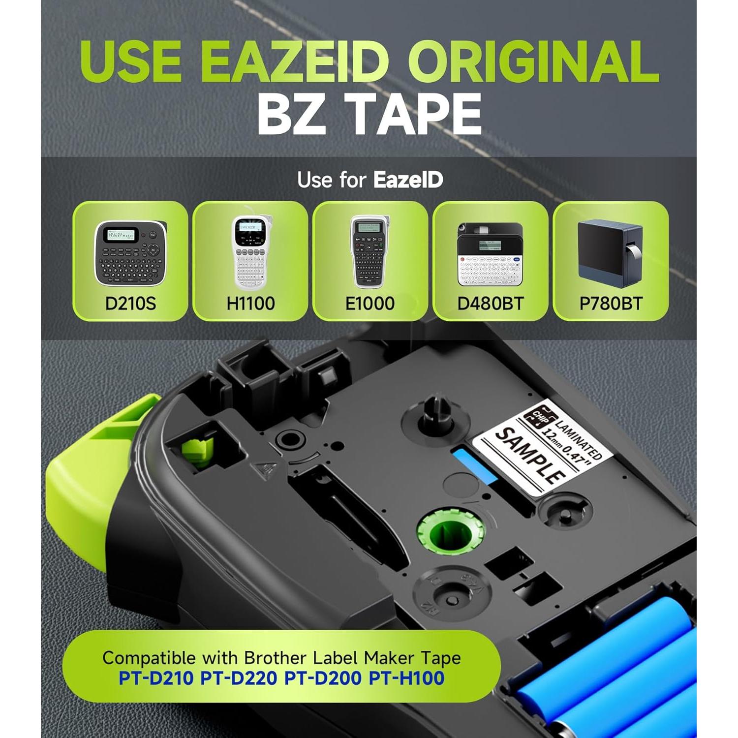 Etiquetadora Portátil EazeID H1100 Negra con Teclado QWERTY