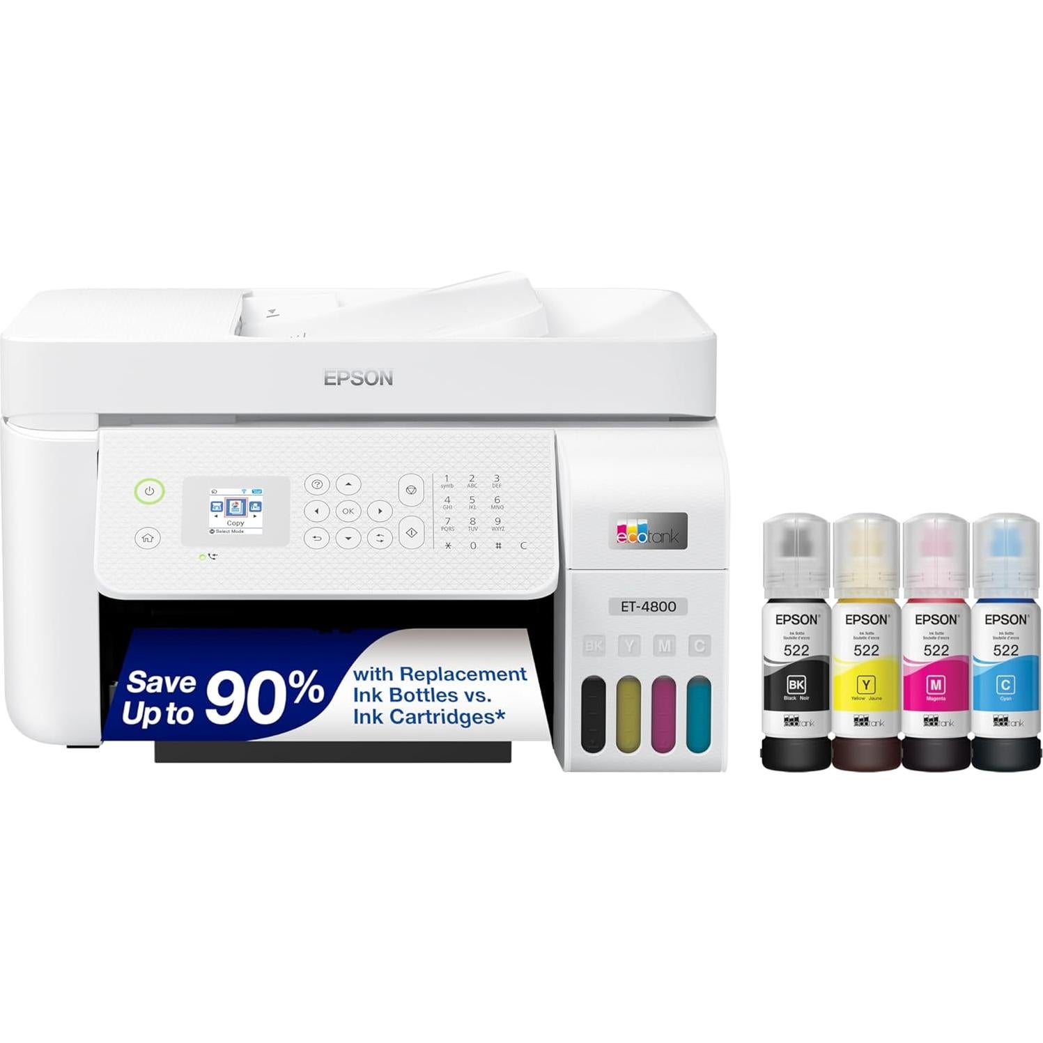 Impresora Epson EcoTank ET-4800 Inalámbrica Todo-en-Uno