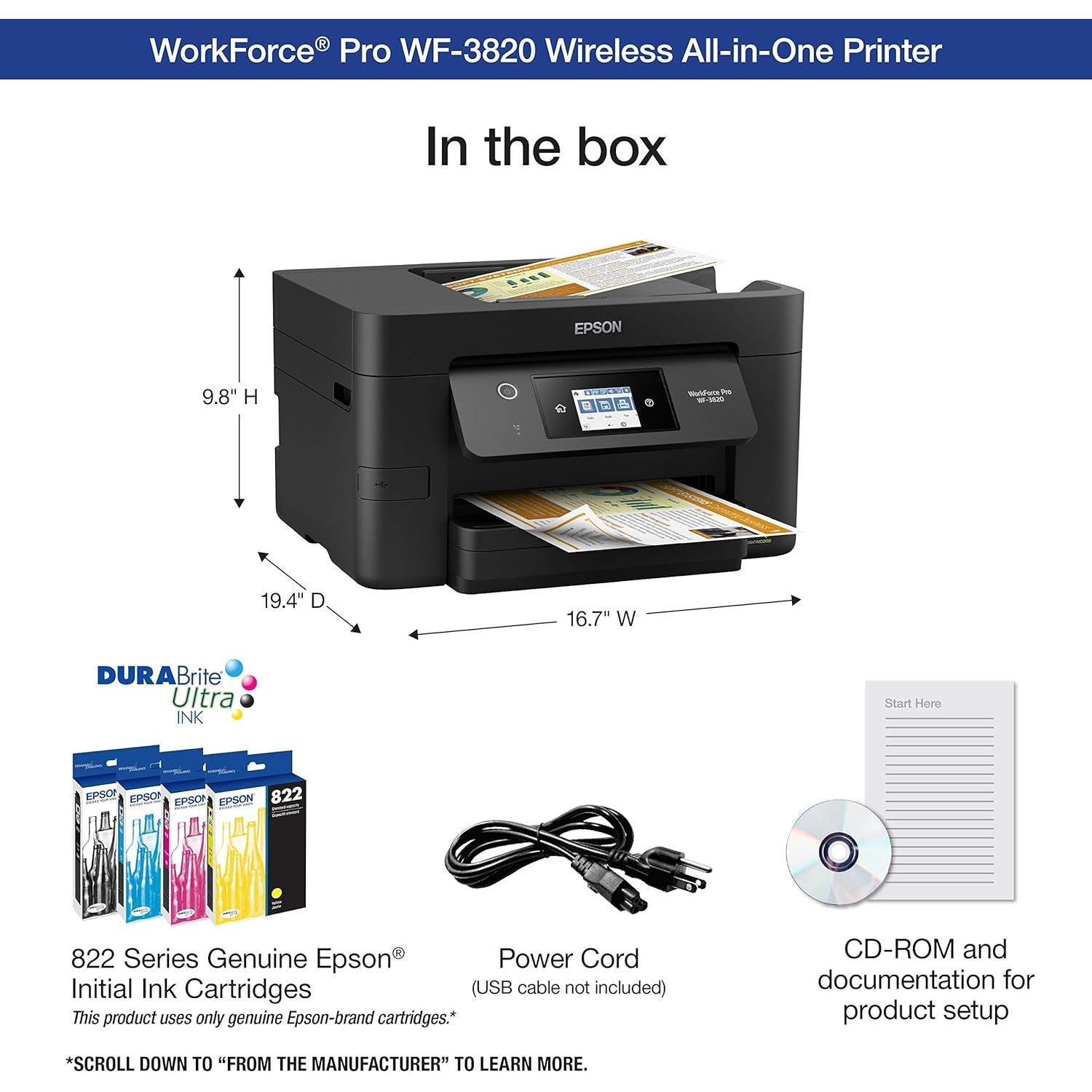 Impresora Epson EcoTank ET-4800 Inalámbrica Todo-en-Uno