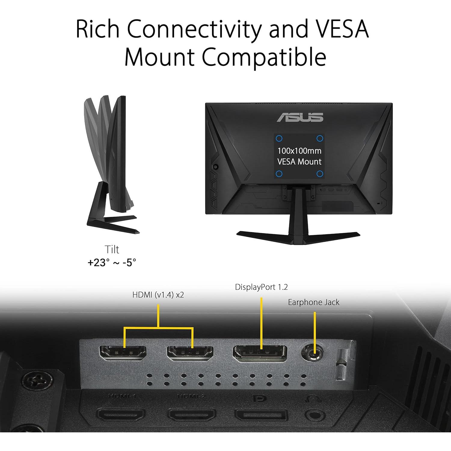 Monitor ASUS TUF Gaming 23.8" VG247Q1A Full HD 165Hz 1ms