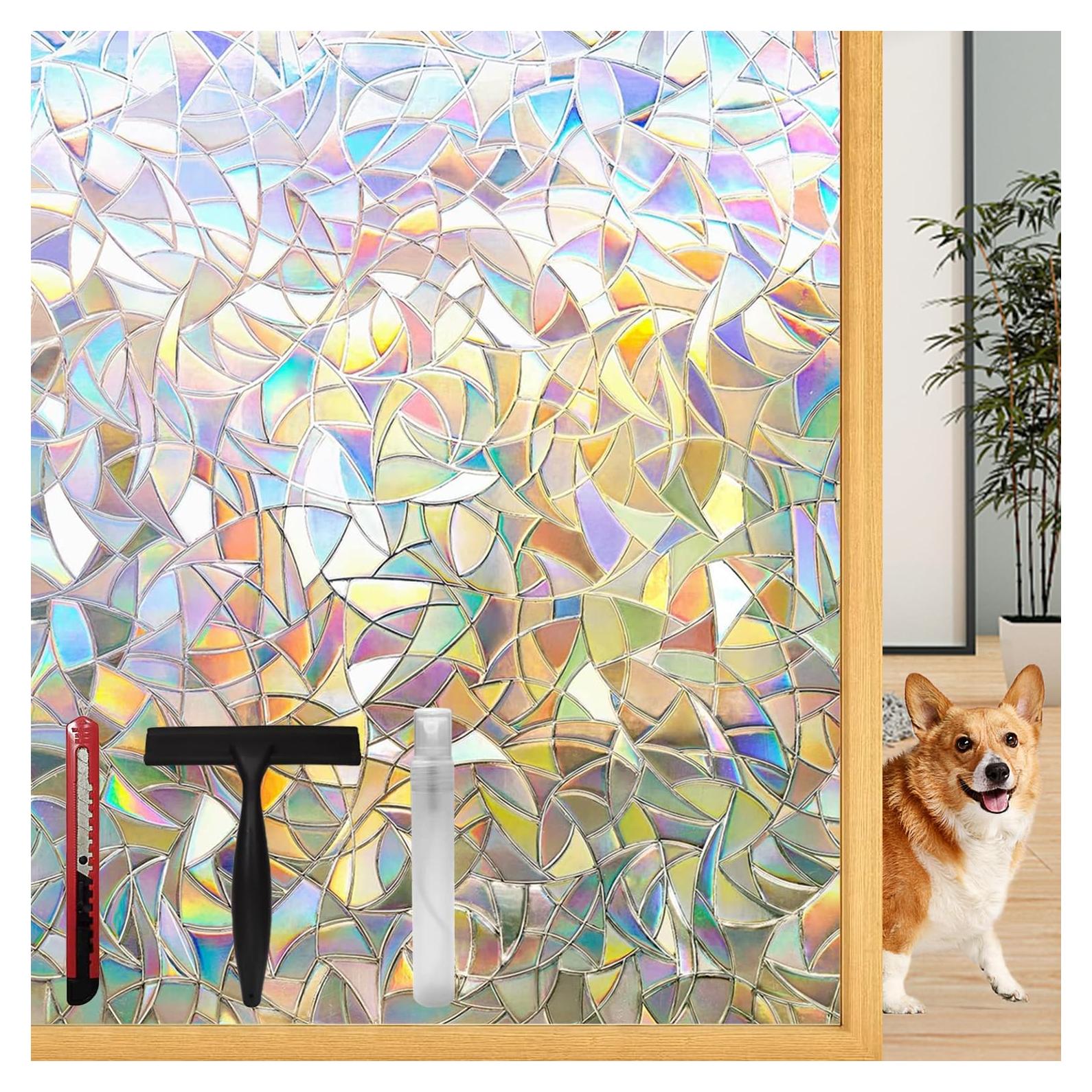 Película de Privacidad LOVEPEA Arcoíris 44.5x199.8 cm