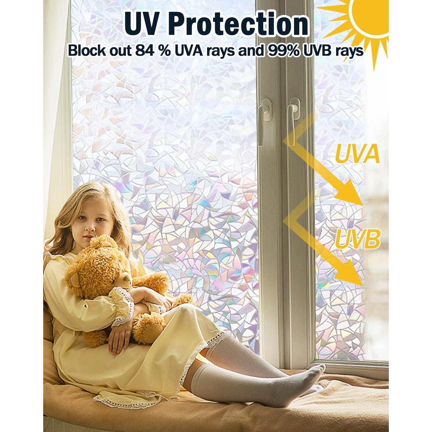 Película de Privacidad LOVEPEA Arcoíris 44.5x199.8 cm